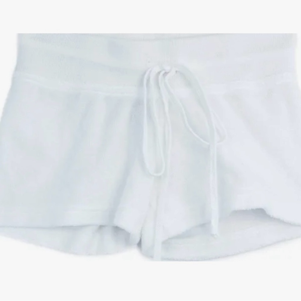 Hard Tail Women's White Athletic Shorts (terry shorts)